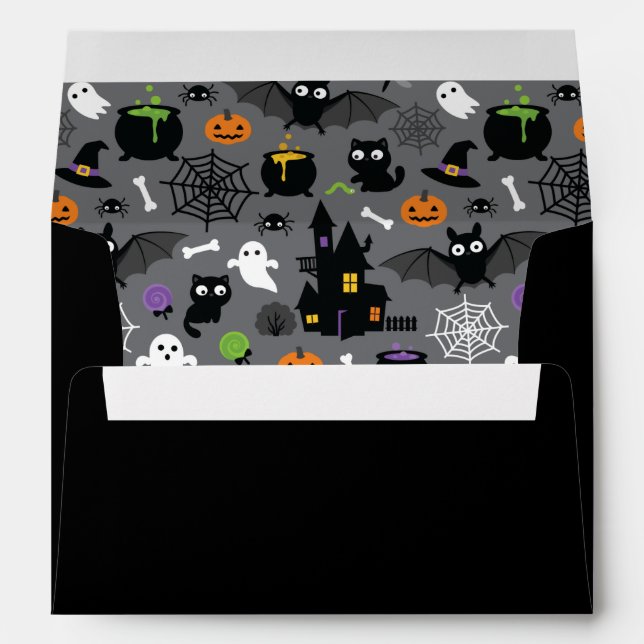 Halloween Pattern Envelope (Back (Bottom))
