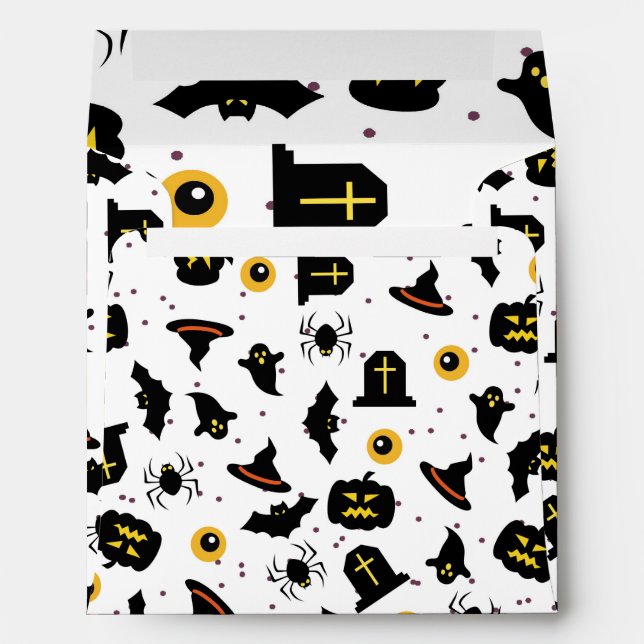 Halloween Pattern Envelope (Back (Bottom))