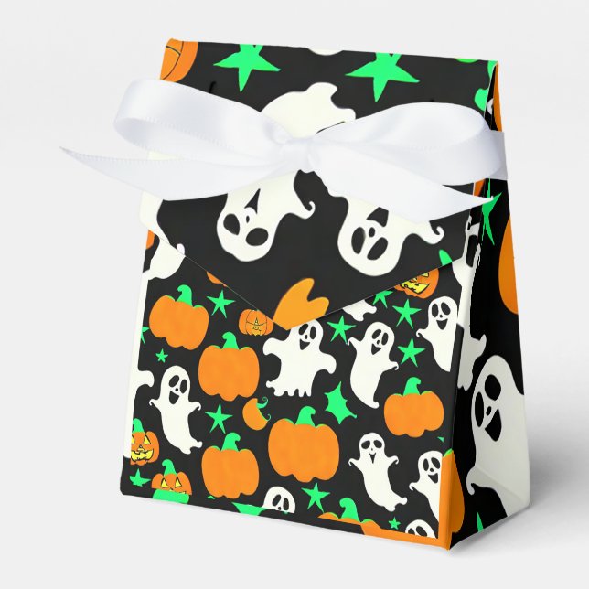 Halloween Pattern Favour Box (Front Side)