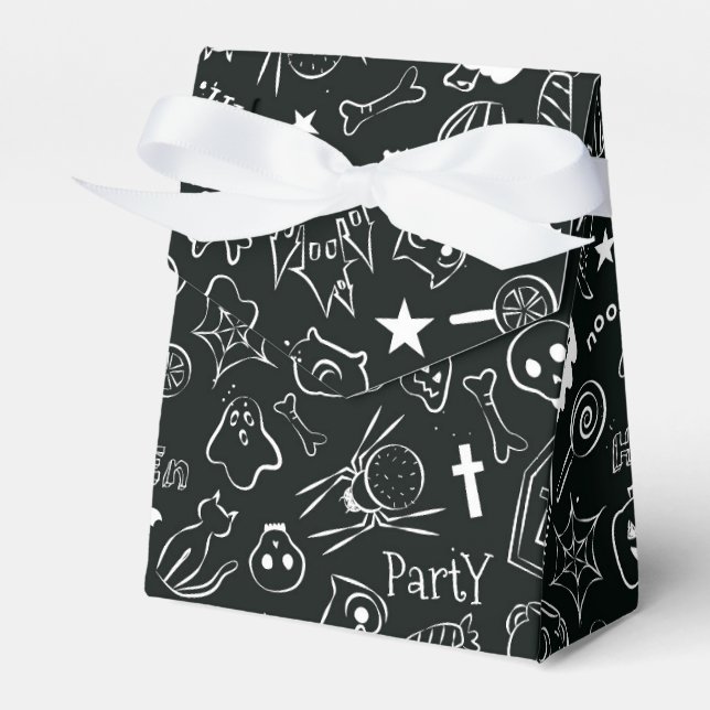 Halloween Pattern Favour Box (Front Side)