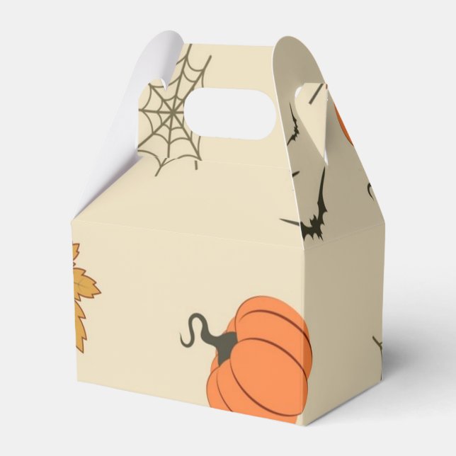 Halloween pattern favour box (Front Side)