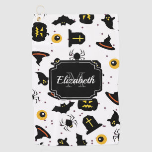 Halloween Pattern Golf Towel