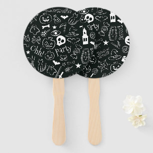 Halloween Pattern Hand Fan