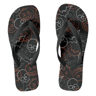 Halloween Pattern Jandals
