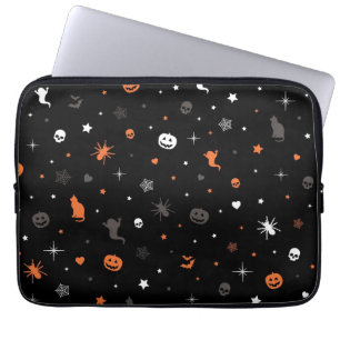 Halloween pattern laptop sleeve