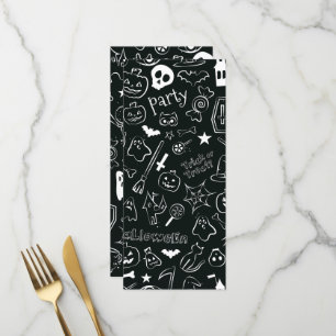 Halloween Pattern Menu