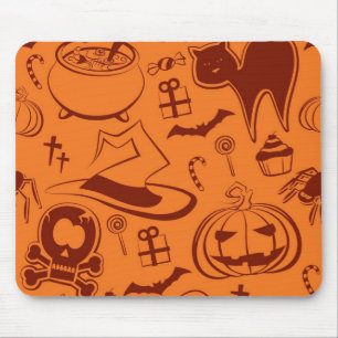 Halloween pattern mouse pad