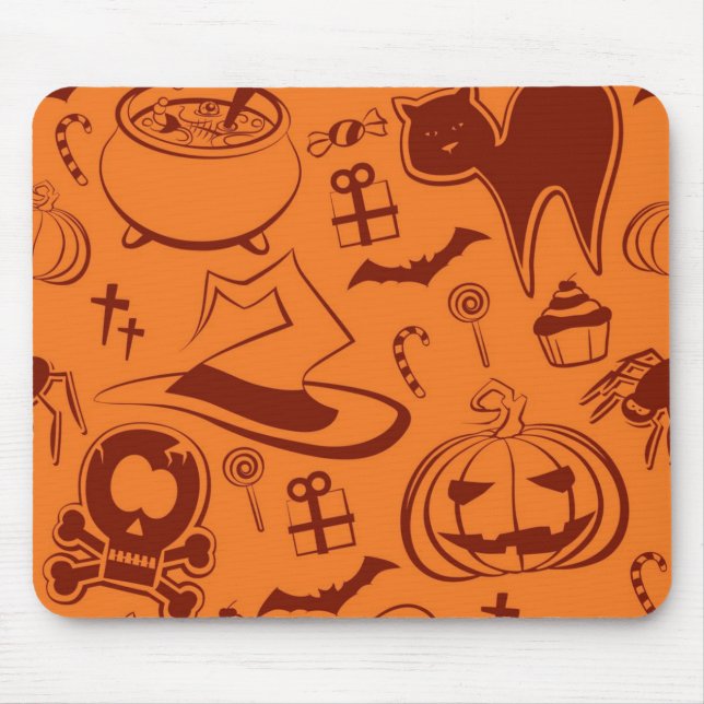 Halloween pattern mouse pad (Front)