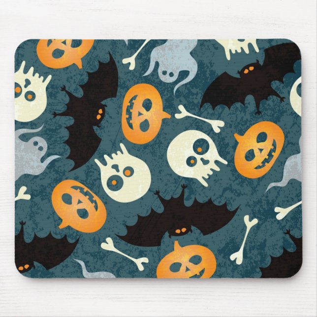 Halloween pattern mouse pad (Front)