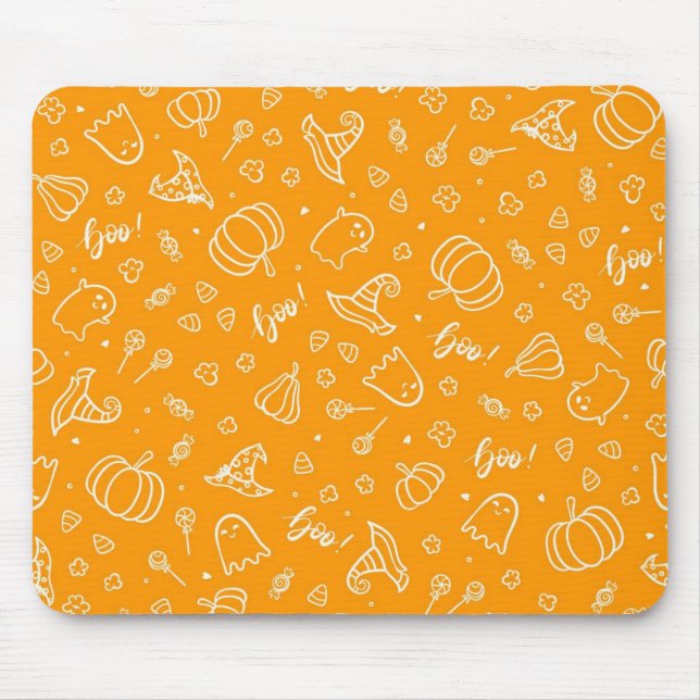 Halloween pattern mouse pad (Front)
