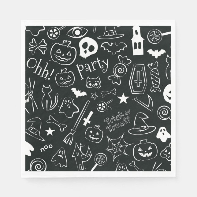 Halloween Pattern Napkin (Front)