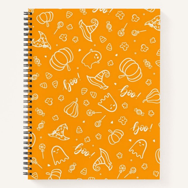 Halloween pattern notebook (Front)