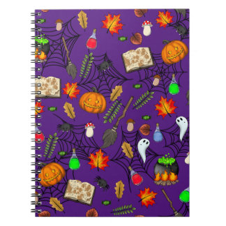 Halloween pattern notebook