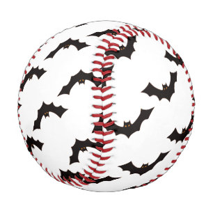 Halloween, Pattern Of Bats, Trick Or Treat, Boo Baseball