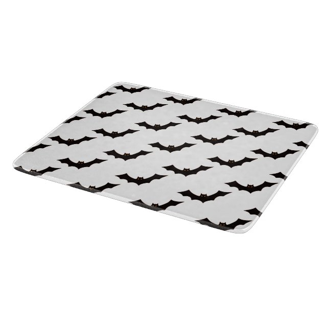 Halloween, Pattern Of Bats, Trick Or Treat, Boo Cutting Board (Corner)