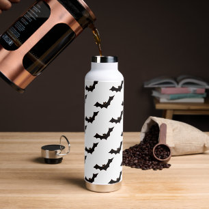 Halloween, Pattern Of Bats, Trick Or Treat, Boo Water Bottle