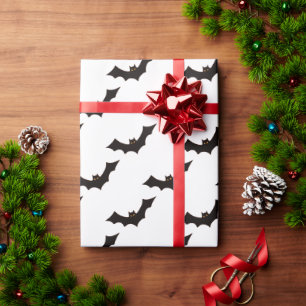 Halloween, Pattern Of Bats, Trick Or Treat, Boo Wrapping Paper