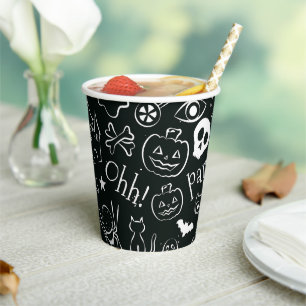 Halloween Pattern Paper Cups