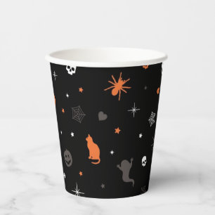 Halloween pattern paper cups