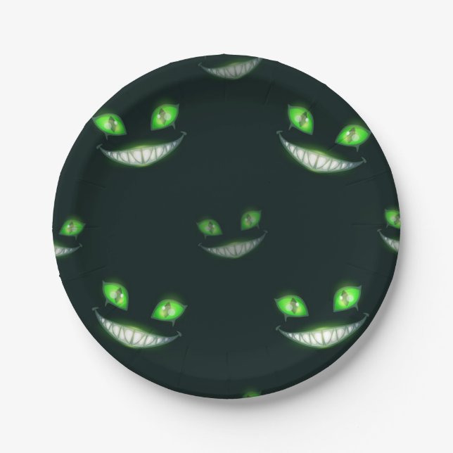 Halloween pattern paper plate (Front)