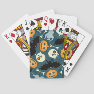 Halloween pattern playing cards