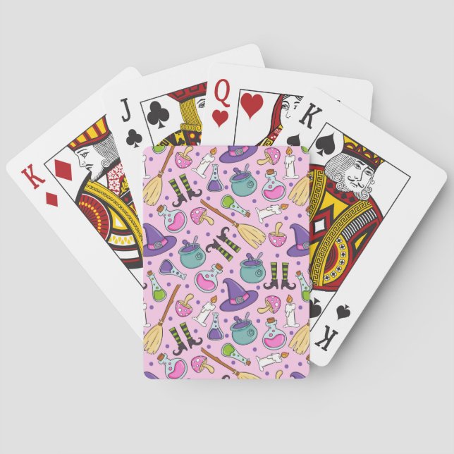 Halloween Pattern Playing Cards (Back)