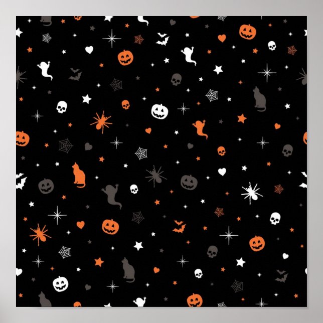Halloween pattern poster (Front)