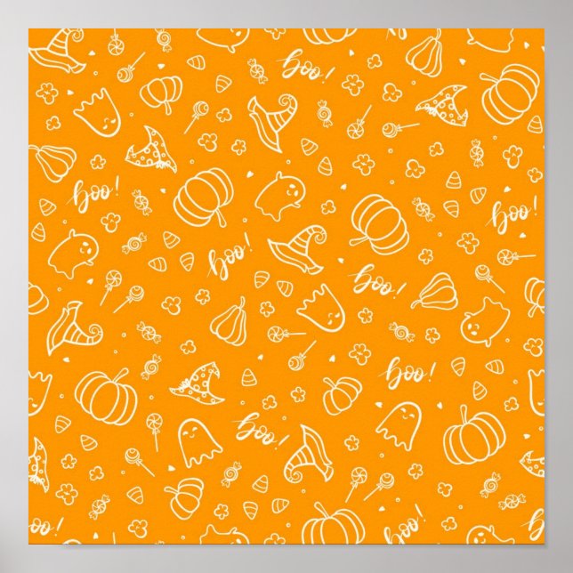 Halloween pattern poster (Front)