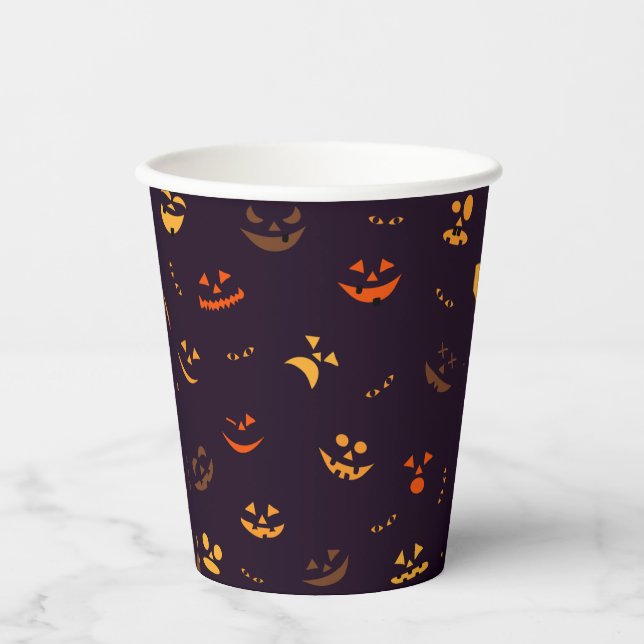 Halloween pattern printed  paper cups (Front)