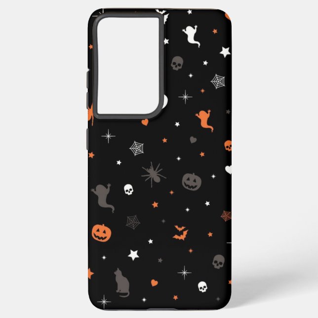 Halloween pattern samsung galaxy s21 ultra case (Back)