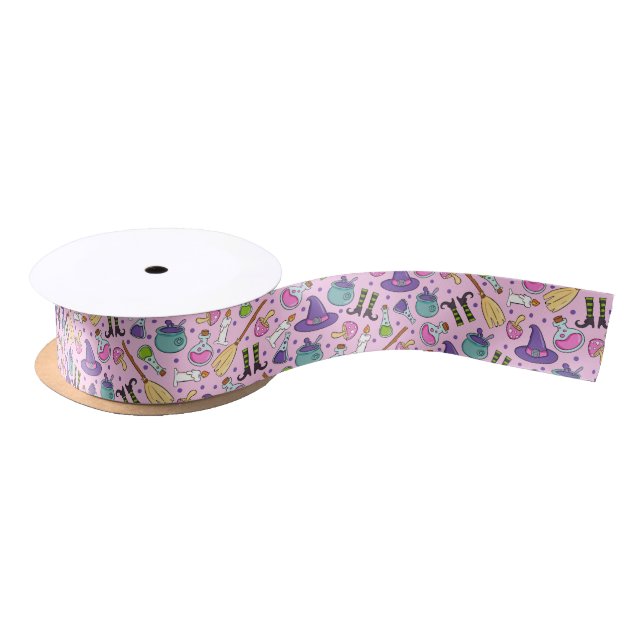 Halloween Pattern Satin Ribbon (Spool)