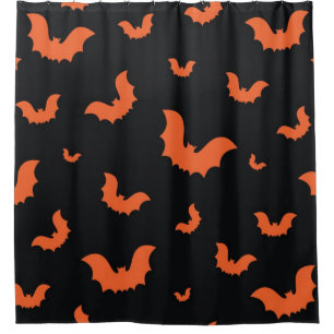 Halloween pattern shower curtain