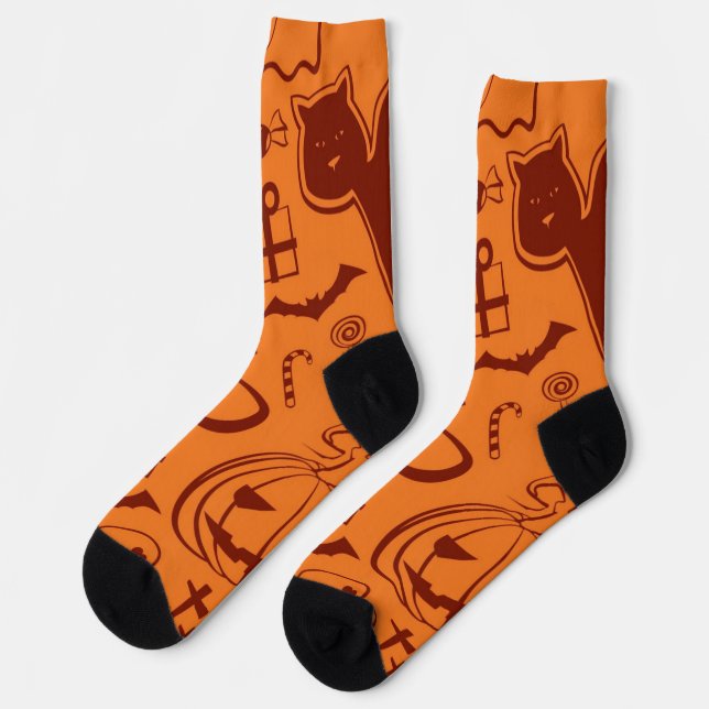 Halloween pattern socks (Left)