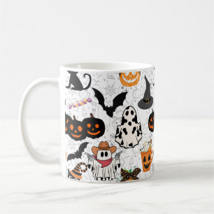 Halloween pattern. Spooky and cute Coffee Mug
