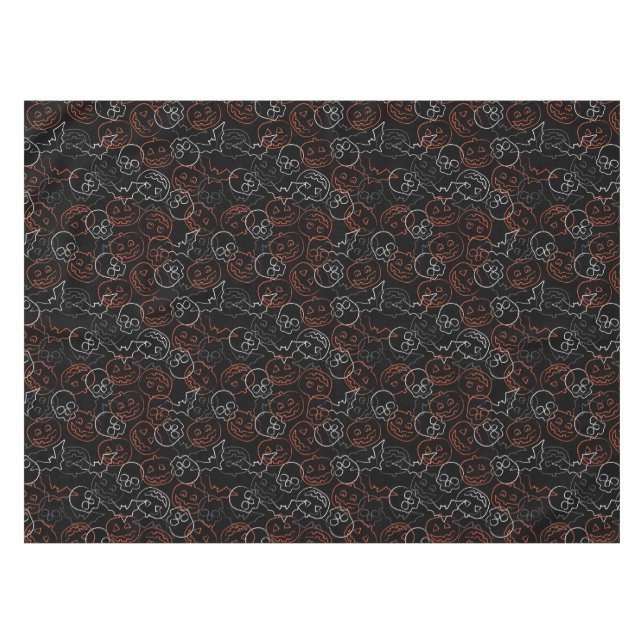 Halloween Pattern Tablecloth (Front (Horizontal))