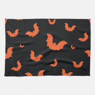 Halloween pattern tea towel