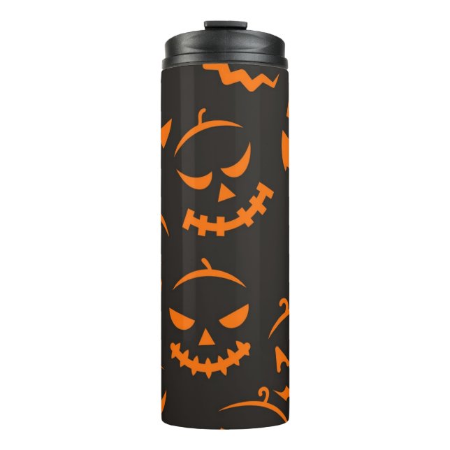 Halloween pattern thermal tumbler (Front)