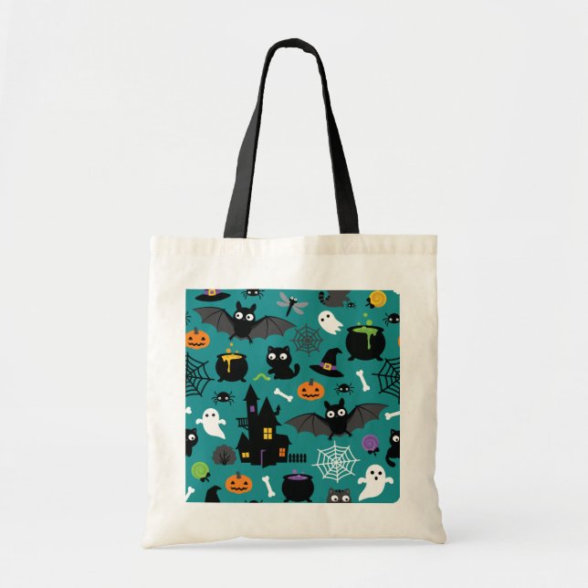 Halloween Pattern Tote Bag (Front)