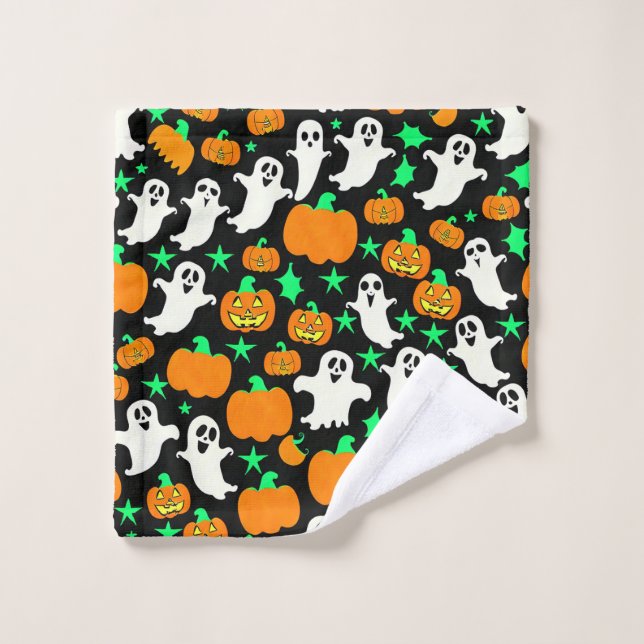 Halloween Pattern Wash Cloth (Wash Cloth)