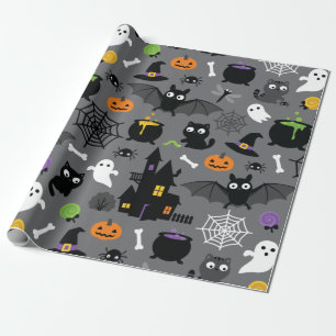 Halloween Pattern Wrapping Paper