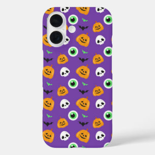 halloween patterns iPhone 16 case