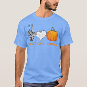 Halloween Peace Love Pumpkin Cute Fall Halloween 3 T-Shirt