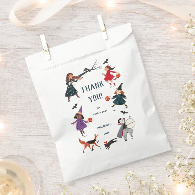 Halloween Peek a Boo Cute Baby Shower  Favour Bags (Clipped)