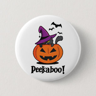 Halloween Peekaboo 6 Cm Round Badge