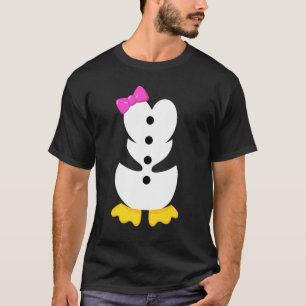Halloween Penguin Costume Black Funny Tuxedo Girl T-Shirt