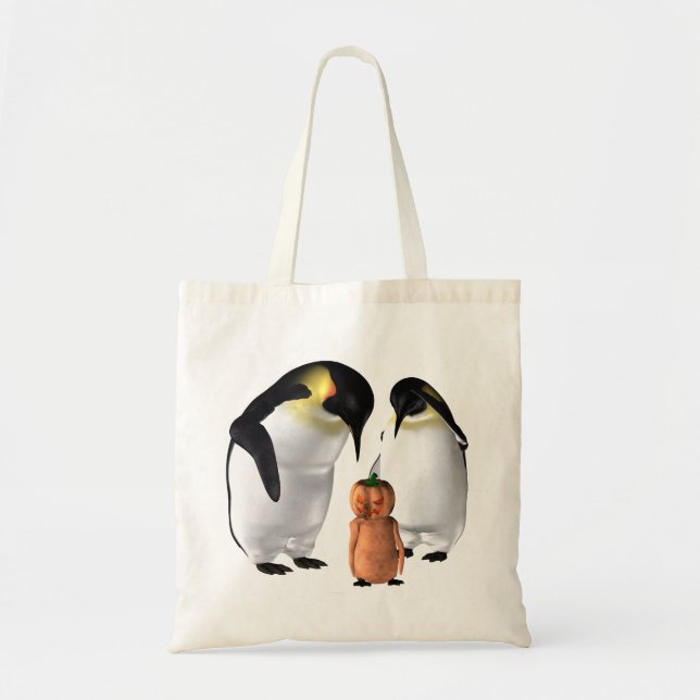 Halloween Penguin Tote Bag (Front)