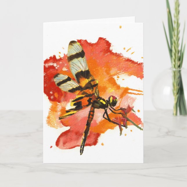 Halloween Pennant Dragonfly Card (Front)
