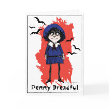 Halloween penny dreadful funny greeting card