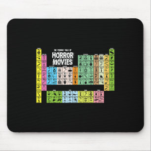 Halloween Periodic Table Of Horror Movies Chemistr Mouse Pad