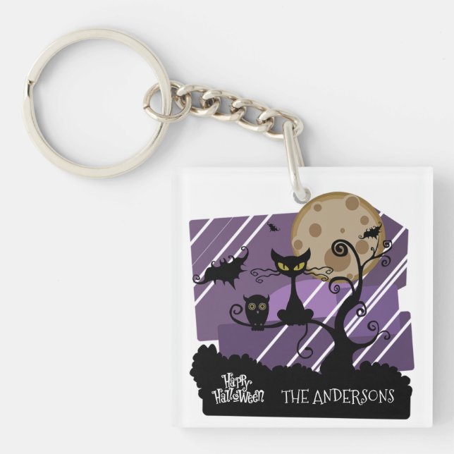 Halloween Personalised Giveaway Keychain (Front)